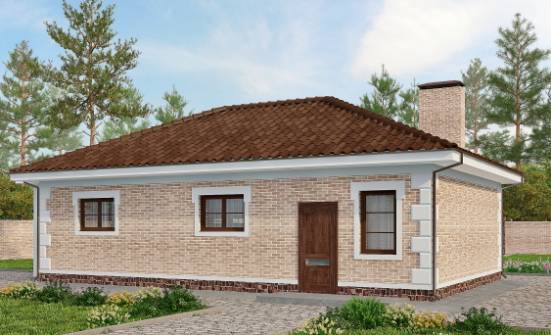 070-005-П Проект гаража из кирпича Железногорск | Проекты домов от House Expert