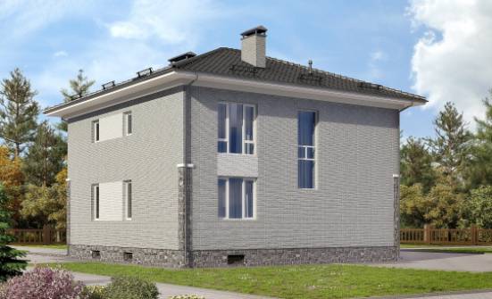 275-004-П Проект трехэтажного дома, гараж, большой дом из кирпича Железногорск | Проекты домов от House Expert