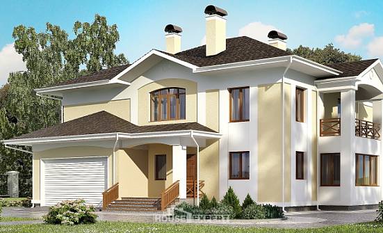 375-002-Л Проект двухэтажного дома, гараж, современный дом из кирпича Щигры | Проекты домов от House Expert