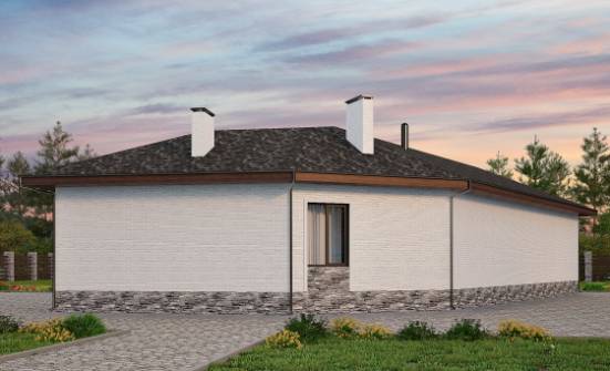 145-001-Л Проект бани из блока Железногорск | Проекты одноэтажных домов от House Expert