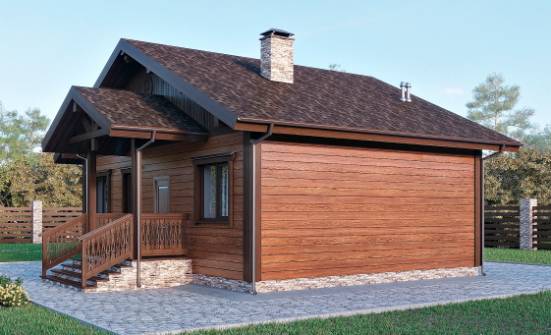 065-001-П Проект бани из пеноблока Курск | Проекты домов от House Expert