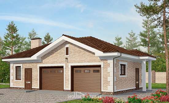 070-005-П Проект гаража из кирпича Железногорск | Проекты домов от House Expert
