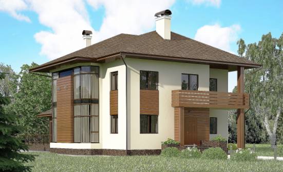 300-001-П Проект двухэтажного дома, классический коттедж из кирпича Железногорск | Проекты домов от House Expert