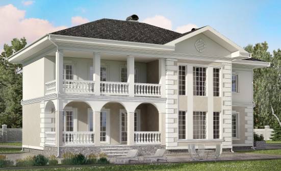 340-002-П Проект двухэтажного дома, гараж, уютный домик из кирпича Щигры | Проекты домов от House Expert