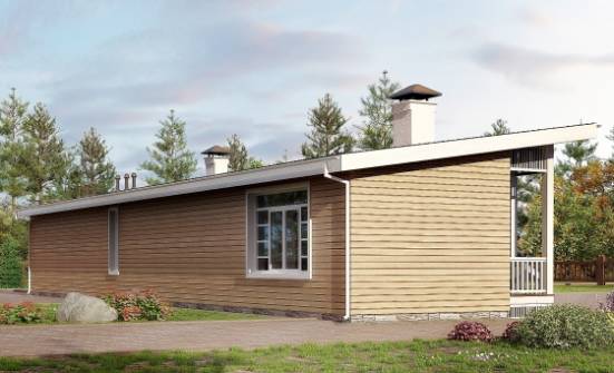 110-004-Л Проект бани из кирпича Курчатов | Проекты одноэтажных домов от House Expert