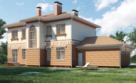 285-001-Л Проект двухэтажного дома, гараж, просторный дом из кирпича Железногорск | Проекты домов от House Expert