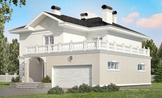 340-002-П Проект двухэтажного дома, гараж, уютный домик из кирпича Щигры | Проекты домов от House Expert