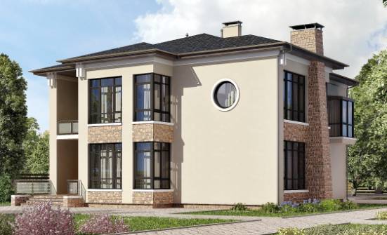 300-005-Л Проект двухэтажного дома, большой дом из кирпича Курск | Проекты домов от House Expert