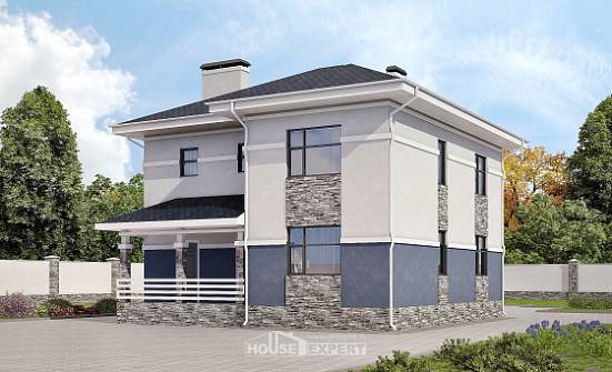 150-014-Л Проект двухэтажного дома, недорогой домик из керамзитобетонных блоков Железногорск | Проекты домов от House Expert