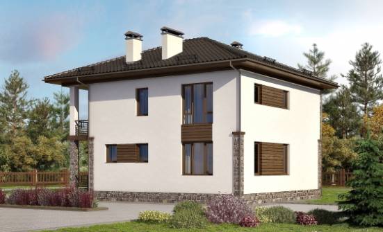 170-005-П Проект двухэтажного дома, экономичный загородный дом из пеноблока Щигры | Проекты домов от House Expert