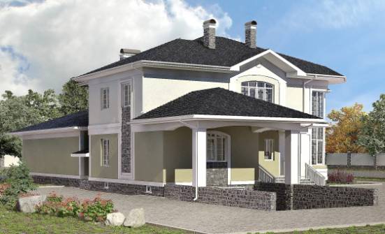 620-001-Л Проект трехэтажного дома, гараж, уютный коттедж из газосиликатных блоков Железногорск | Проекты домов от House Expert