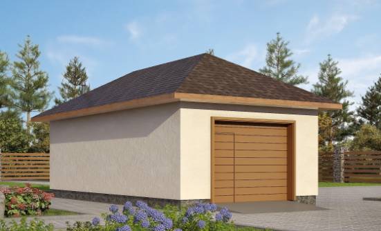 040-001-П Проект гаража из керамзитобетонных блоков Щигры | Проекты одноэтажных домов от House Expert