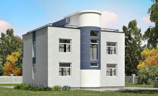 180-005-П Проект двухэтажного дома, просторный домик из блока Щигры | Проекты домов от House Expert