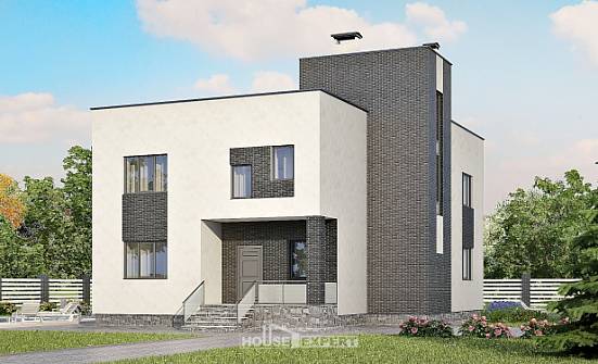 225-001-П Проект двухэтажного дома, средний дом из газосиликатных блоков Курск | Проекты домов от House Expert