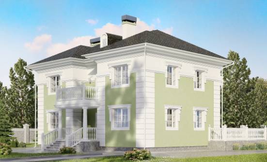 155-005-П Проект двухэтажного дома, красивый загородный дом из газосиликатных блоков Железногорск | Проекты домов от House Expert