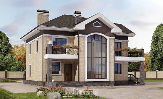 200-006-П Проект двухэтажного дома, простой загородный дом из кирпича Железногорск | Проекты домов от House Expert