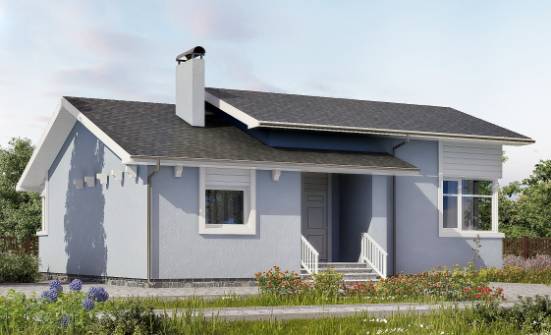 110-003-Л Проект одноэтажного дома, экономичный дом из арболита Курск | Проекты домов от House Expert