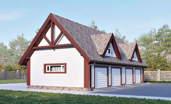 145-002-Л Проект гаража из газобетона Курск | Проекты домов от House Expert