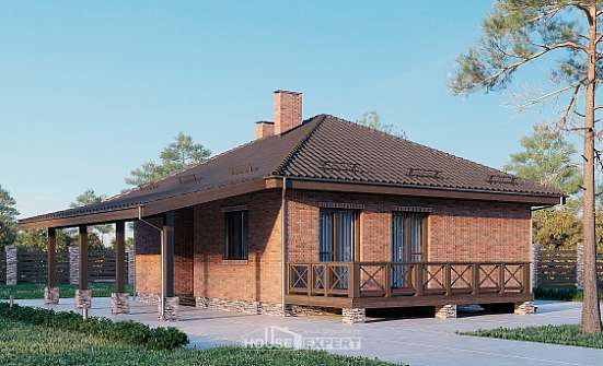 070-006-Л Проект одноэтажного дома, маленький дом из газосиликатных блоков Щигры | Проекты домов от House Expert