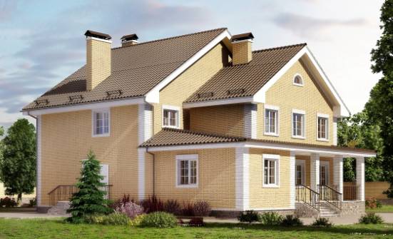 320-003-Л Проект двухэтажного дома, классический домик из поризованных блоков Железногорск | Проекты домов от House Expert