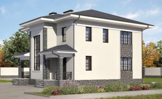155-011-П Проект двухэтажного дома, доступный дом из блока Железногорск | Проекты домов от House Expert