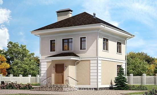 090-003-Л Проект двухэтажного дома, бюджетный загородный дом из арболита Курчатов | Проекты домов от House Expert