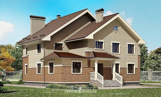 300-004-Л Проект двухэтажного дома, современный домик из теплоблока Щигры | Проекты домов от House Expert