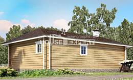 095-001-Л Проект одноэтажного дома, современный загородный дом из бревен Железногорск, House Expert