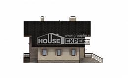 420-001-Л Проект трехэтажного дома с мансардой, гараж, огромный коттедж из кирпича Курск, House Expert