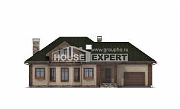 180-010-П Проект двухэтажного дома с мансардой и гаражом, средний домик из керамзитобетонных блоков Щигры, House Expert