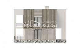 150-017-П Проект двухэтажного дома, бюджетный домик из газобетона Щигры, House Expert
