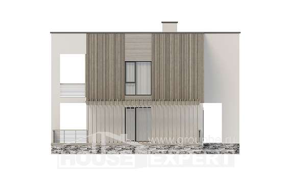 150-017-П Проект двухэтажного дома, бюджетный домик из газобетона Щигры, House Expert