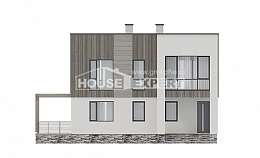 150-017-П Проект двухэтажного дома, простой загородный дом из керамзитобетонных блоков Щигры, House Expert