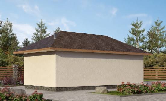 040-001-П Проект гаража из газосиликатных блоков Курчатов | Проекты домов от House Expert