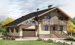 420-001-Л Проект трехэтажного дома мансардный этаж и гаражом, большой дом из кирпича Железногорск, House Expert