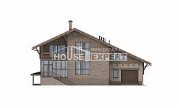 420-001-Л Проект трехэтажного дома мансардой и гаражом, огромный дом из кирпича Железногорск, House Expert