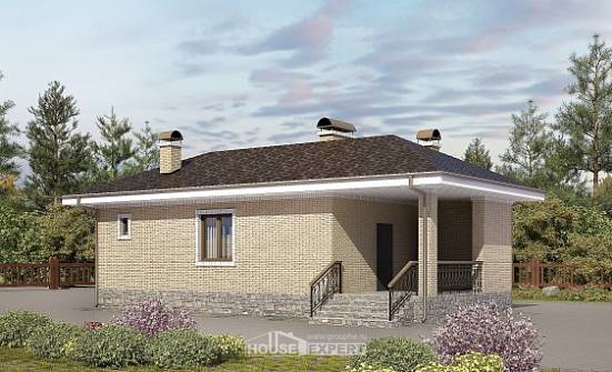 040-002-П Проект бани из бризолита Курск | Проекты одноэтажных домов от House Expert