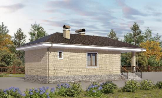 040-002-П Проект бани из бризолита Курск | Проекты одноэтажных домов от House Expert