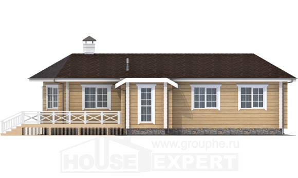 095-001-Л Проект одноэтажного дома, современный домик из дерева Железногорск, House Expert