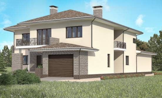 500-001-П Проект трехэтажного дома, гараж, большой дом из кирпича Железногорск | Проекты домов от House Expert
