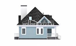 110-001-Л Проект двухэтажного дома мансардой, простой коттедж из керамзитобетонных блоков Щигры, House Expert