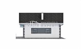 180-001-П Проект двухэтажного дома мансардный этаж и гаражом, красивый коттедж из блока Курчатов, House Expert
