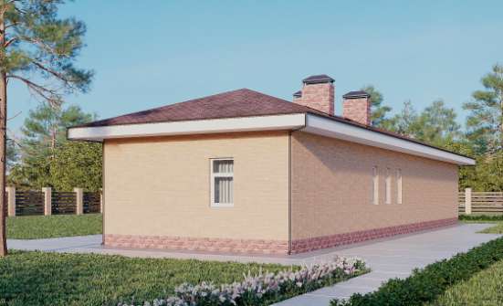 110-006-Л Проект бани из арболита Щигры | Проекты одноэтажных домов от House Expert