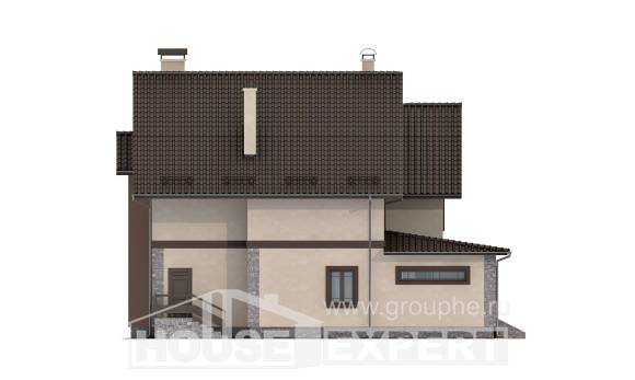 265-003-Л Проект двухэтажного дома, просторный дом из пеноблока Щигры, House Expert