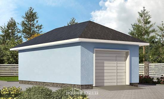 040-001-Л Проект гаража из блока Курск | Проекты домов от House Expert