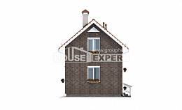 045-001-Л Проект двухэтажного дома мансардный этаж, махонький домик из керамзитобетонных блоков Щигры, House Expert