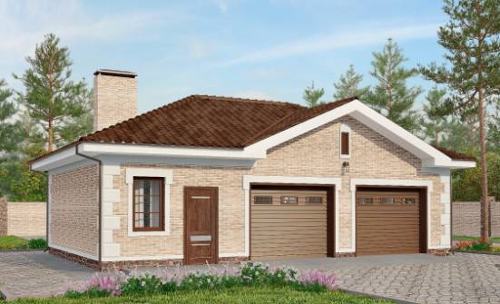 070-005-П Проект гаража из кирпича Курск | Проекты домов от House Expert