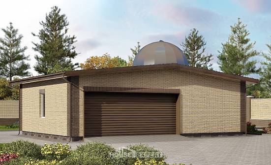 075-001-Л Проект гаража из кирпича Щигры | Проекты домов от House Expert